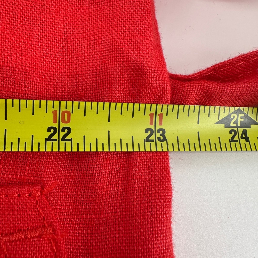 Banana Republic Orange Linen Utility Shorts Romper Short Sleeve Belted Safari XL - Picture 6 of 7